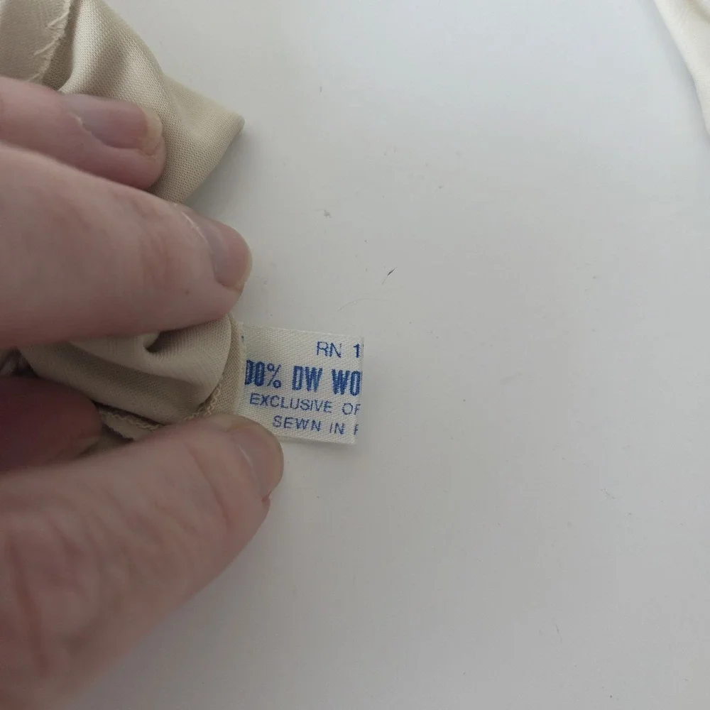Vtg 50s 60s Womens 7 1/2‎ Dress Gloves Wrist White DW Double Woven Nylon